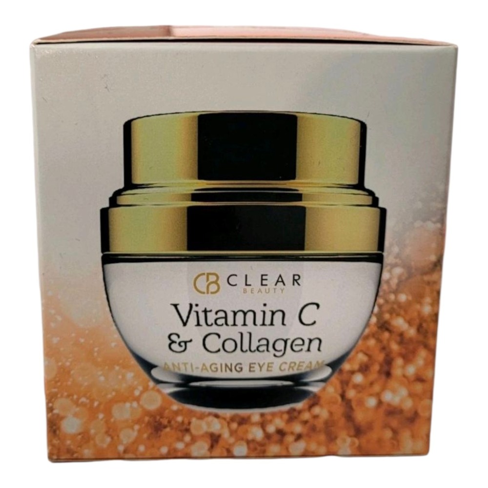 CLAIR Beauty Vitamin C Collagen Anti-Aging Eye Cream Wrimkle Reducing‎ NEW